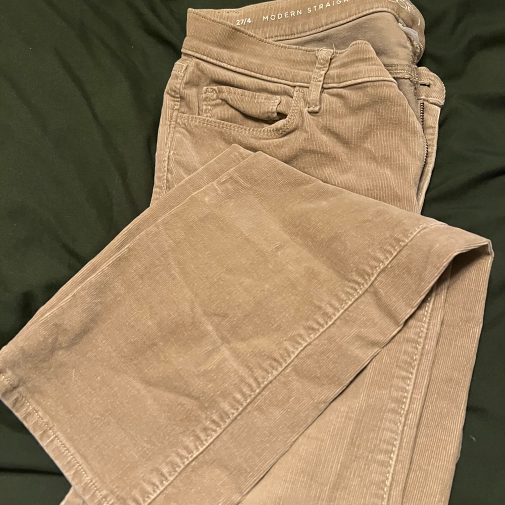 Tan Loft Corduroy Pants